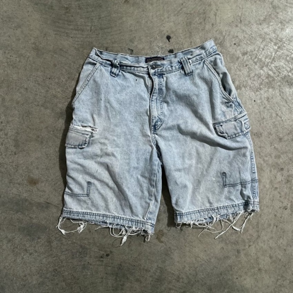 Denim Cargo Shorts for Men